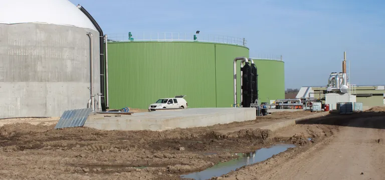 Биогаз централата на стопанството в с. Овчарово